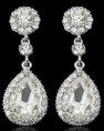 Pendientes Lagrimas Circonita - Cristal