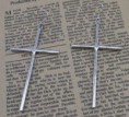 Pendientes de Cruces - Plateados